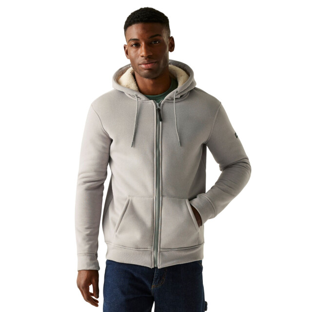 Regatta Heren naddle fleece full zip hoodie UTRG12321_greymarl large Regatta Heren naddle fleece full zip hoodie UTRG12321_greymarl large