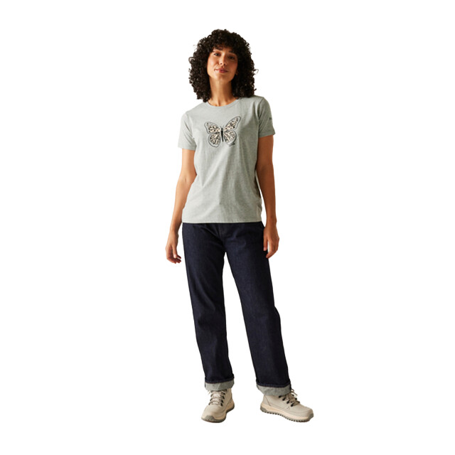 Regatta Dames filandra vx vlinder t-shirt UTRG12261_greymarl large