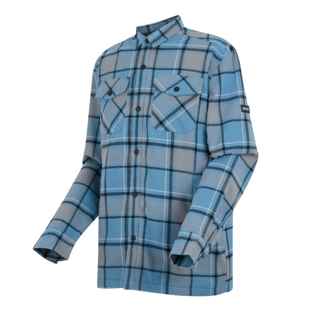 Regatta Geruite overhemd heren spennith UTRG12277_greyblue large