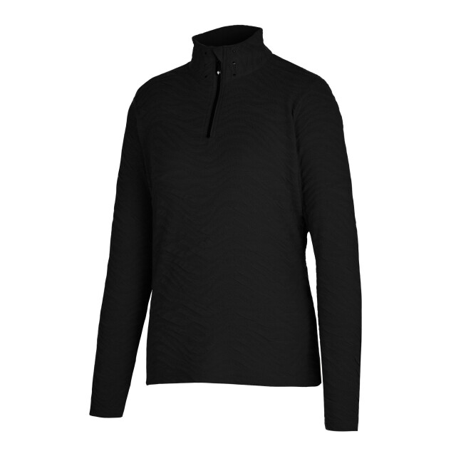 Dare2b Dames glamourize iii quilted quarter zip midlayer UTRG12284_black large