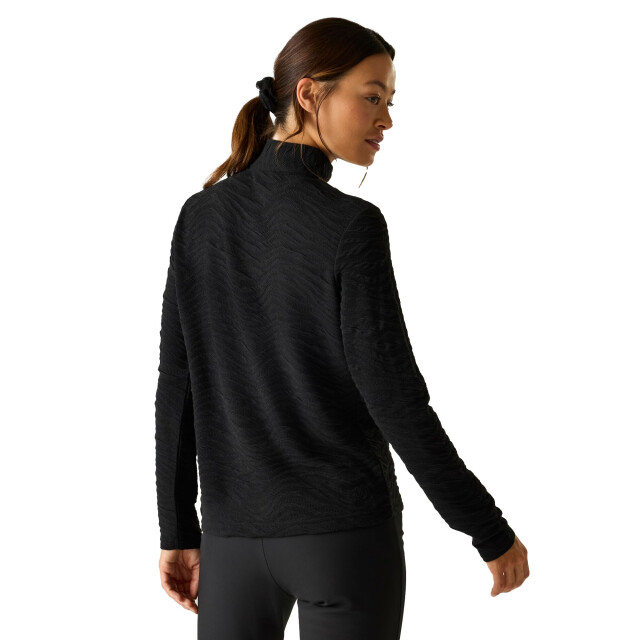 Dare2b Dames glamourize iii quilted quarter zip midlayer UTRG12284_black large