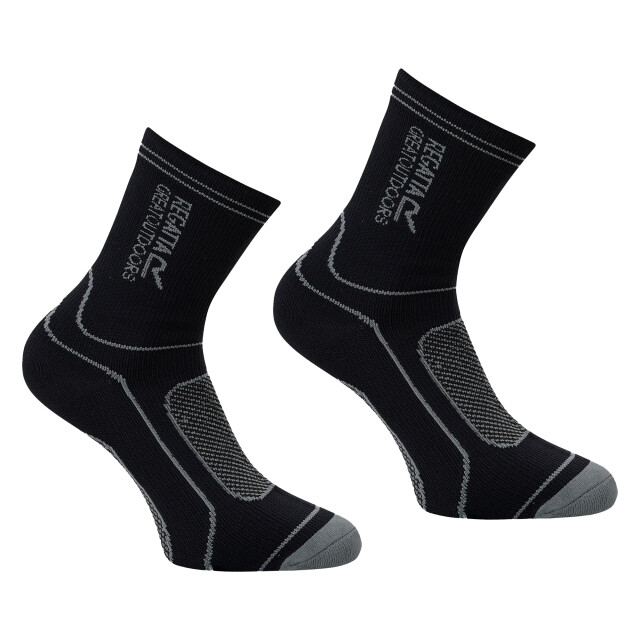 Regatta Unisex waterdichte crew sokken voor volwassenen UTRG12293_blackgranite large