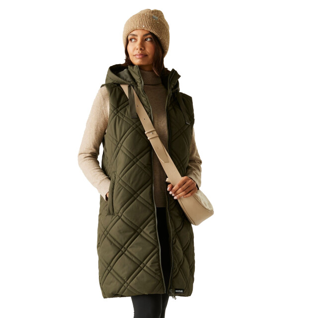 Regatta Dames rurietta lang gilet UTRG12246_khakigreen large