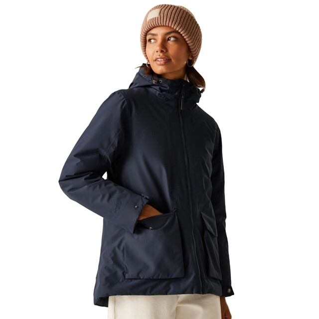 Regatta Dames melane geïsoleerde waterdichte jas UTRG12343_navyblack large
