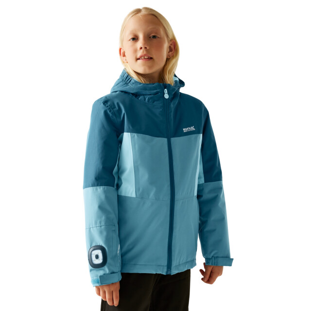 Regatta Kinderen/kinderen beamz geïsoleerde waterdichte jas UTRG12214_blue large