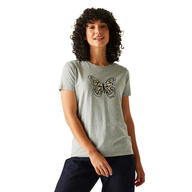 Regatta Dames filandra vx vlinder t-shirt UTRG12261_greymarl large