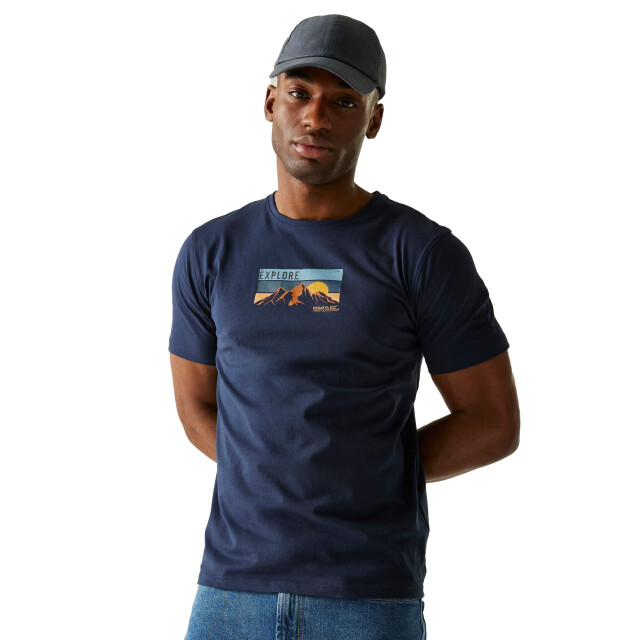 Regatta Heren cline ix explore t-shirt UTRG12220_navyblue large