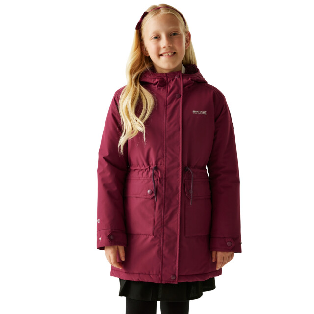 Regatta Valenta waterdichte jas voor kinderen/kinderen UTRG12224_darkpimento large