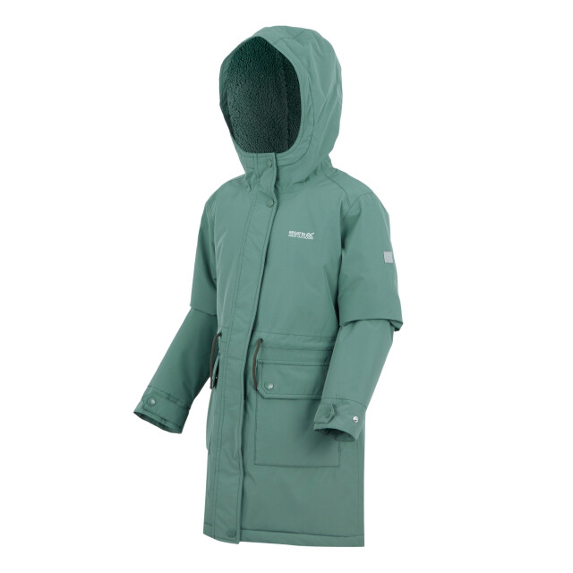 Regatta Valenta waterdichte jas voor kinderen/kinderen UTRG12224_greenhaze large