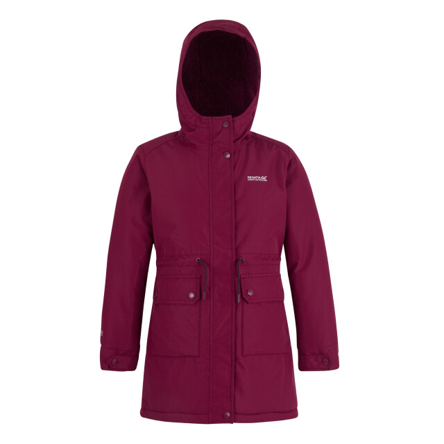 Regatta Valenta waterdichte jas voor kinderen/kinderen UTRG12224_darkpimento large