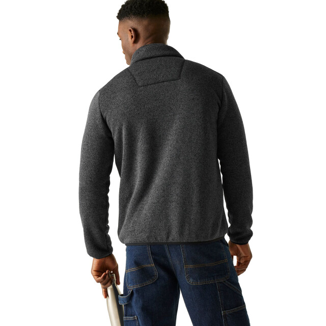 Regatta Heren barlee marl full zip fleecejack UTRG12185_black large