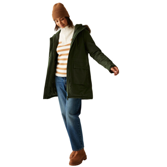 Regatta Dames sabinka geïsoleerde waterdichte jas UTRG12151_darkkhaki large