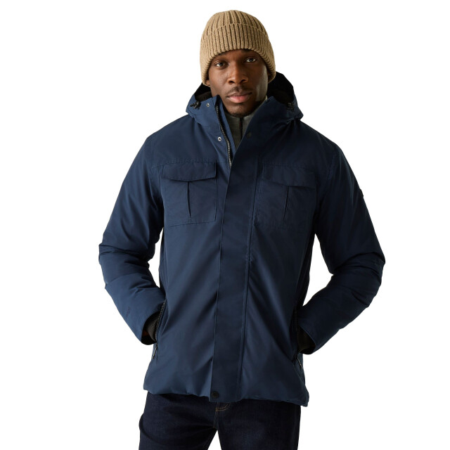 Regatta Heren eamont geïsoleerde waterdichte jas UTRG12177_navyblack large
