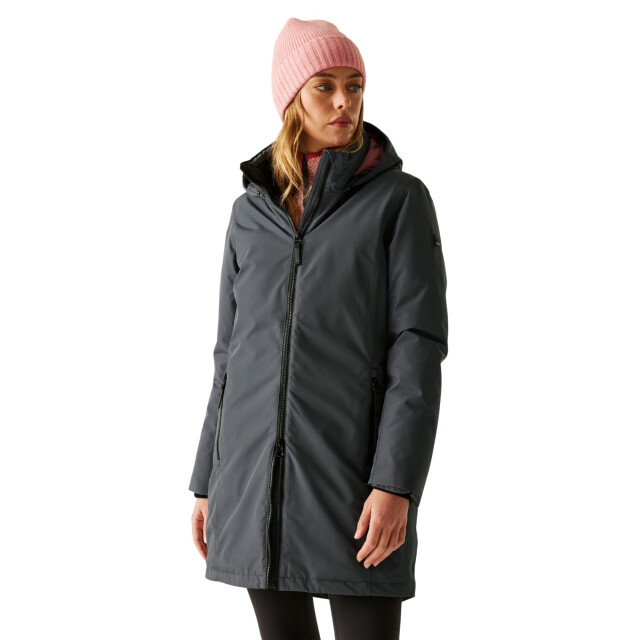 Regatta Dames marron geïsoleerde waterdichte jas UTRG12155_sealgrey large
