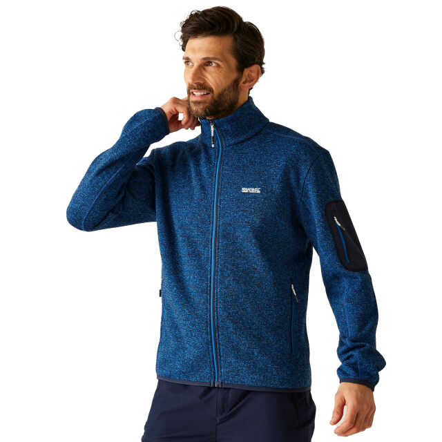 Regatta Heren newhill marl full zip fleecejack UTRG12182_snorkelblue large