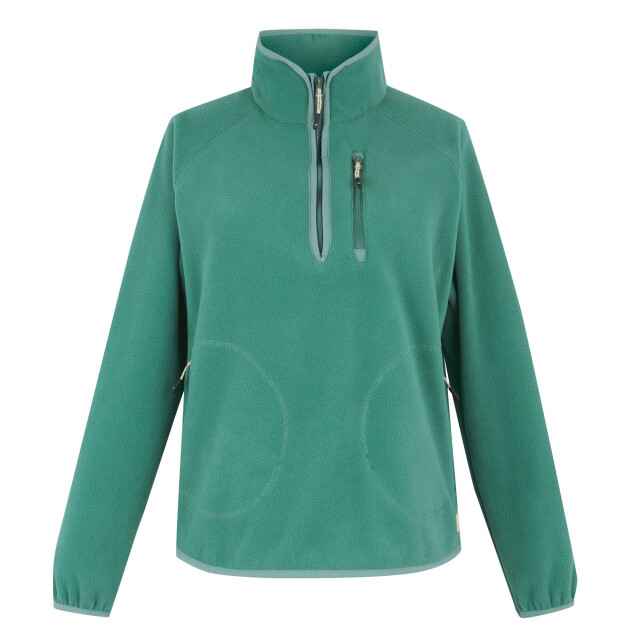 Regatta Dames frankie quarter zip fleece top UTRG12146_sprucegreen large