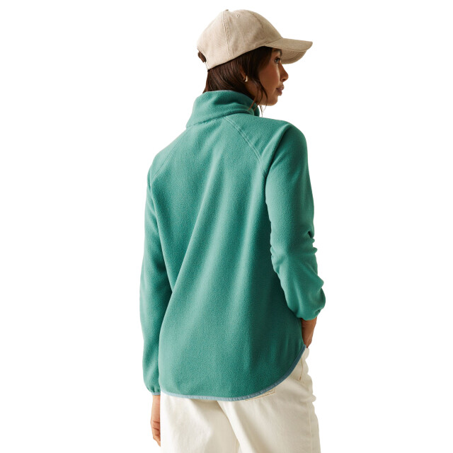 Regatta Dames frankie quarter zip fleece top UTRG12146_sprucegreen large