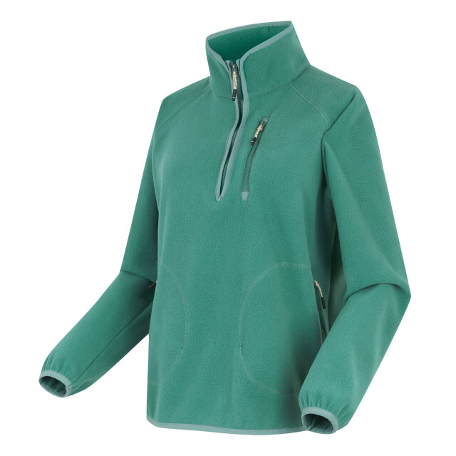 Regatta Dames frankie quarter zip fleece top UTRG12146_sprucegreen large