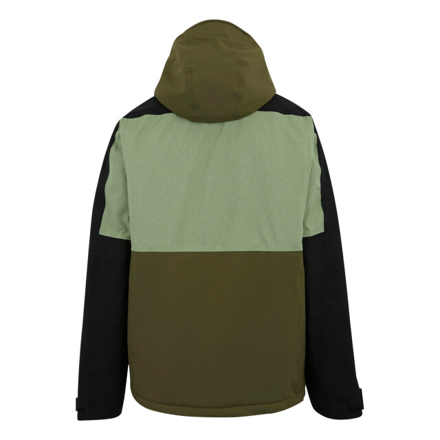 Regatta Heren maland geïsoleerde waterdichte jas UTRG12117_oilgreenblackolivenight large