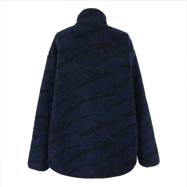 Regatta Dames frankie abstract borg half zip fleece jas UTRG12107_navyblack large