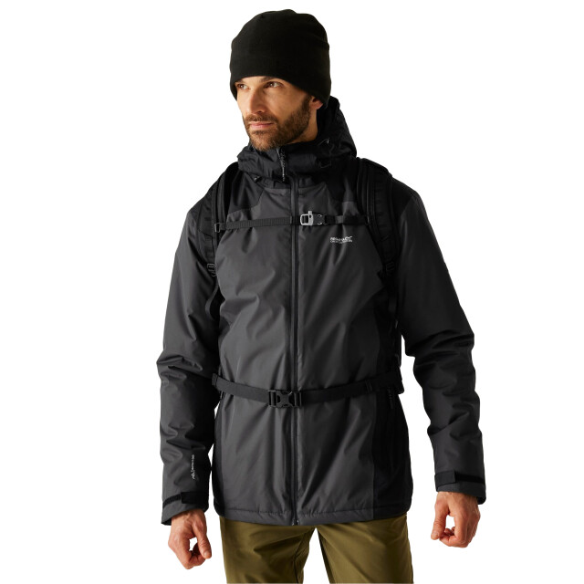 Regatta Heren thornridge geïsoleerde waterdichte jas UTRG12113_black large