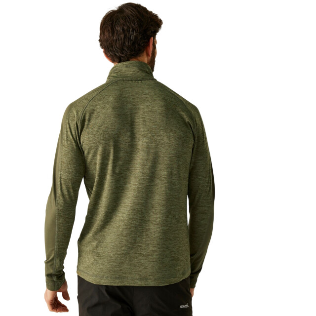 Regatta Heren hepley half zip fleecejack UTRG12097_oilgreenolivenight large