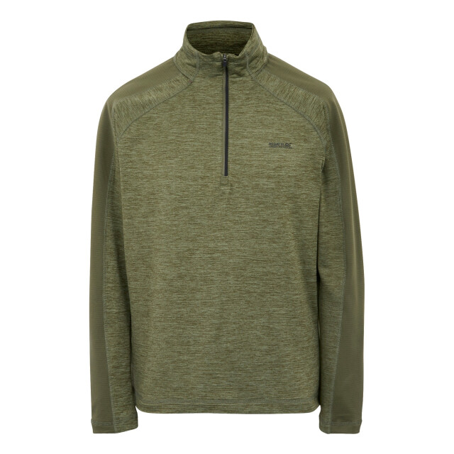 Regatta Heren hepley half zip fleecejack UTRG12097_oilgreenolivenight large
