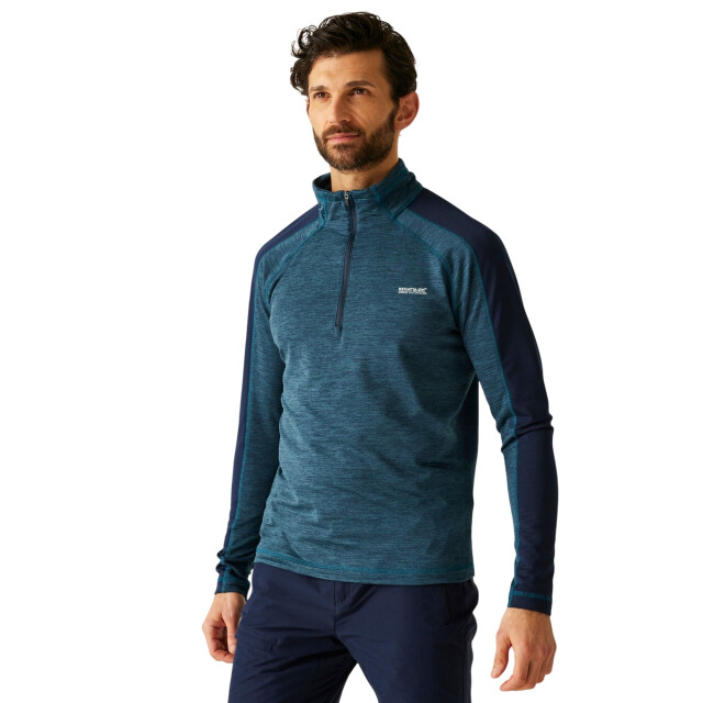 Regatta Heren hepley half zip fleecejack UTRG12097_moonlightdenimnavy large