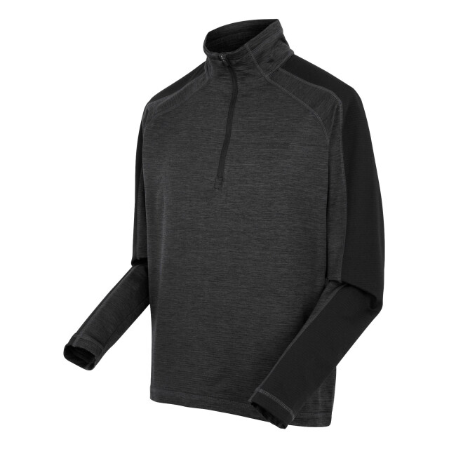 Regatta Heren hepley half zip fleecejack UTRG12097_ashblack large