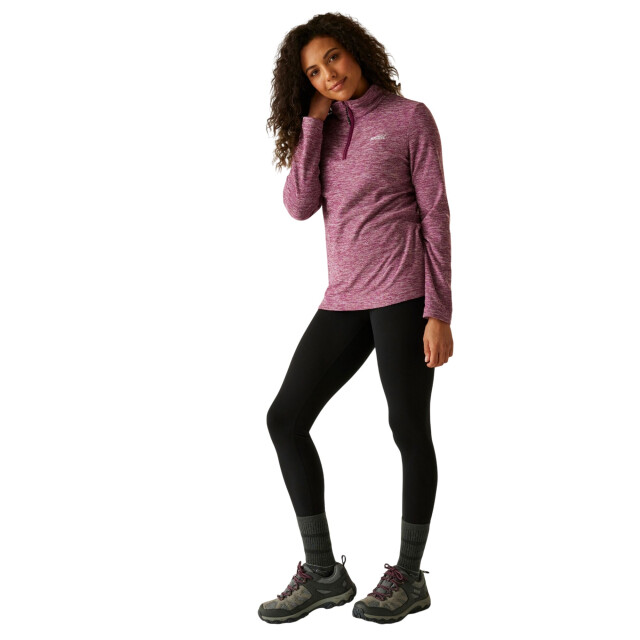 Regatta Dames sweetheart quarter zip fleece top UTRG12093_darkpimento large