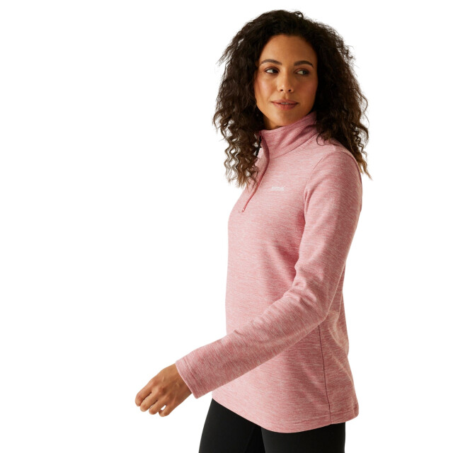Regatta Dames sweetheart quarter zip fleece top UTRG12093_dustyrose large