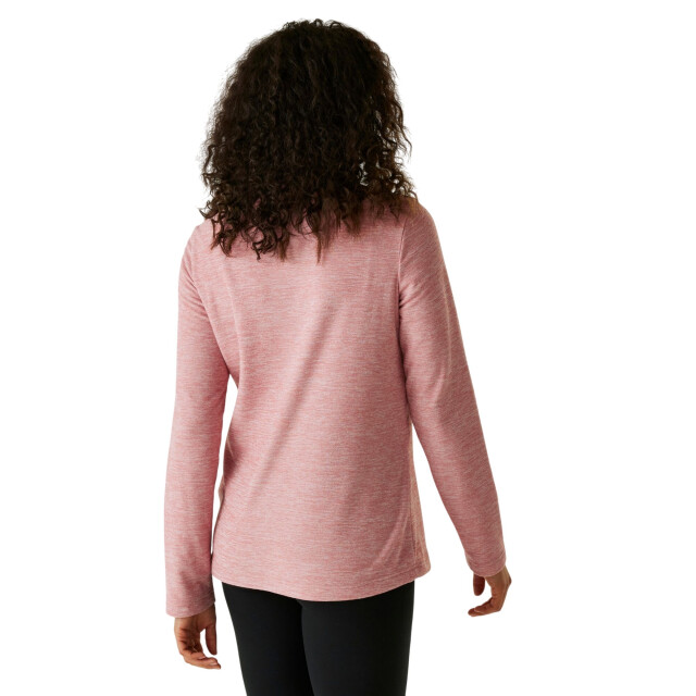 Regatta Dames sweetheart quarter zip fleece top UTRG12093_dustyrose large