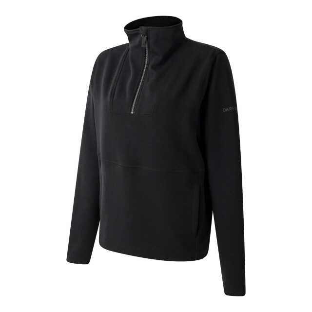 Dare2b Dames wander quarter zip sweatshirt UTRG12095_black large