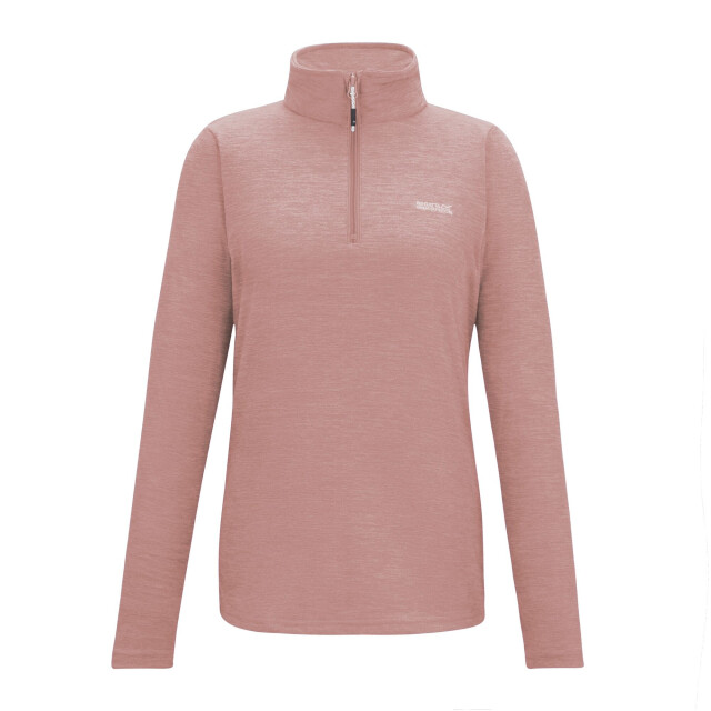 Regatta Dames sweetheart quarter zip fleece top UTRG12093_dustyrose large