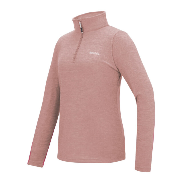 Regatta Dames sweetheart quarter zip fleece top UTRG12093_dustyrose large