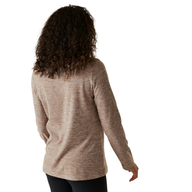 Regatta Dames sweetheart quarter zip fleece top UTRG12093_mocha large