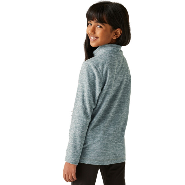 Regatta Kinder/kids hot shot quarter zip fleece top UTRG12100_sprucegreen large