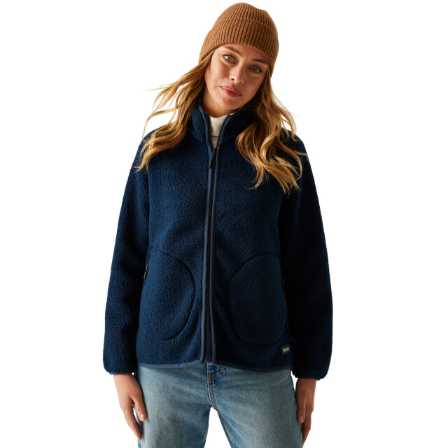 Regatta Dames frankie borg full zip fleecejack UTRG12074_navy large