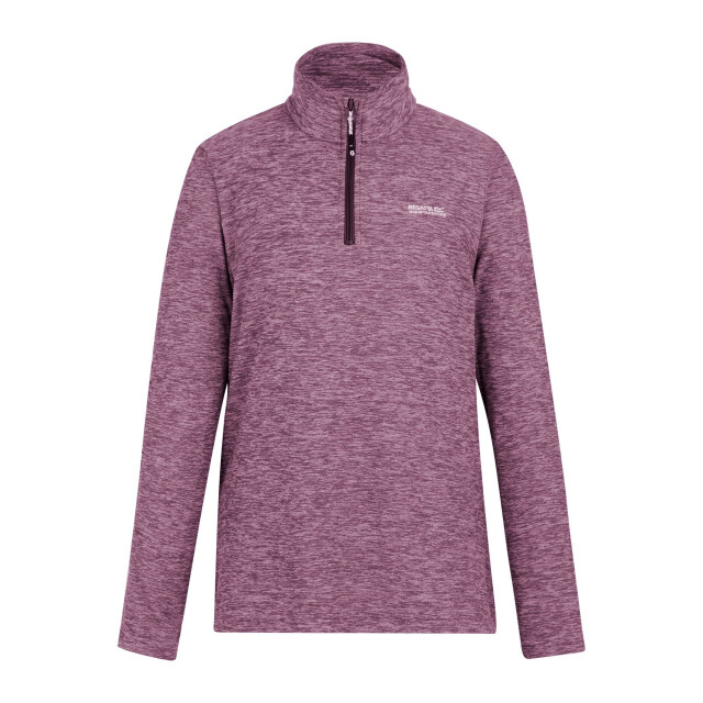 Regatta Dames sweetheart quarter zip fleece top UTRG12093_darkpimento large