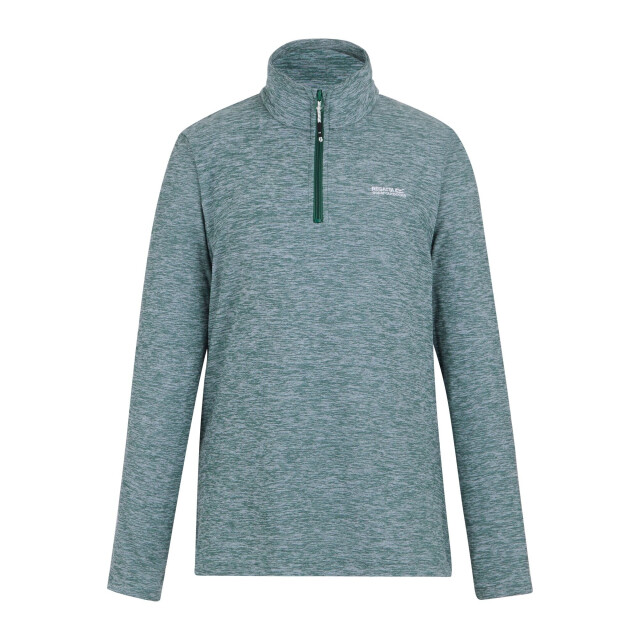 Regatta Dames sweetheart quarter zip fleece top UTRG12093_sprucegreen large
