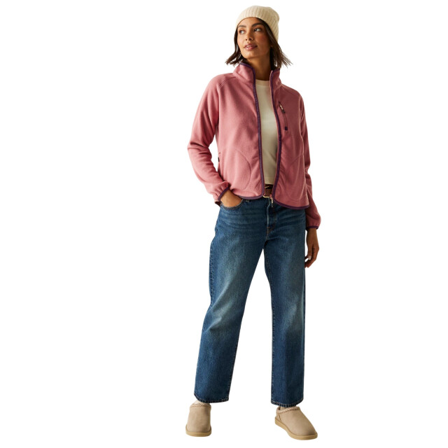 Regatta Dames frankie full zip fleecejack UTRG12094_dustyrose large Regatta Dames frankie full zip fleecejack UTRG12094_dustyrose large