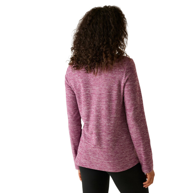 Regatta Dames sweetheart quarter zip fleece top UTRG12093_darkpimento large