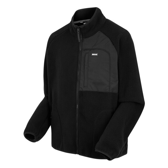 Regatta Heren frankie borg fleece jas UTRG12083_black large
