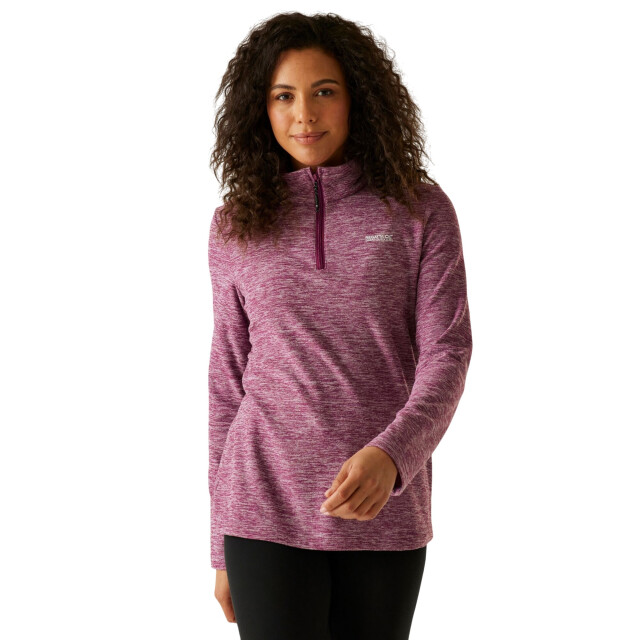 Regatta Dames sweetheart quarter zip fleece top UTRG12093_darkpimento large
