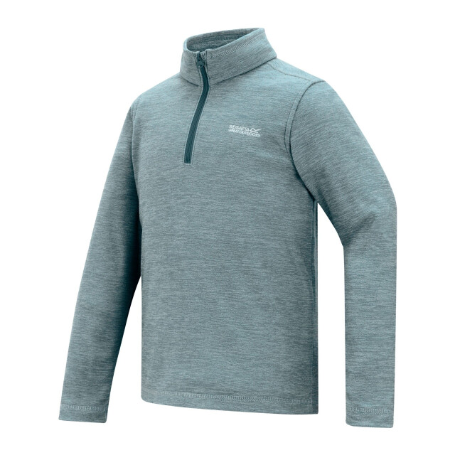 Regatta Kinder/kids hot shot quarter zip fleece top UTRG12100_sprucegreen large
