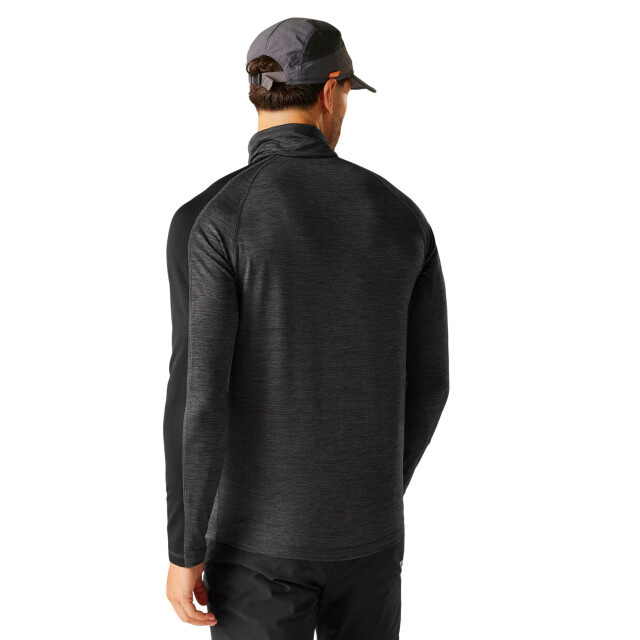 Regatta Heren hepley half zip fleecejack UTRG12097_ashblack large