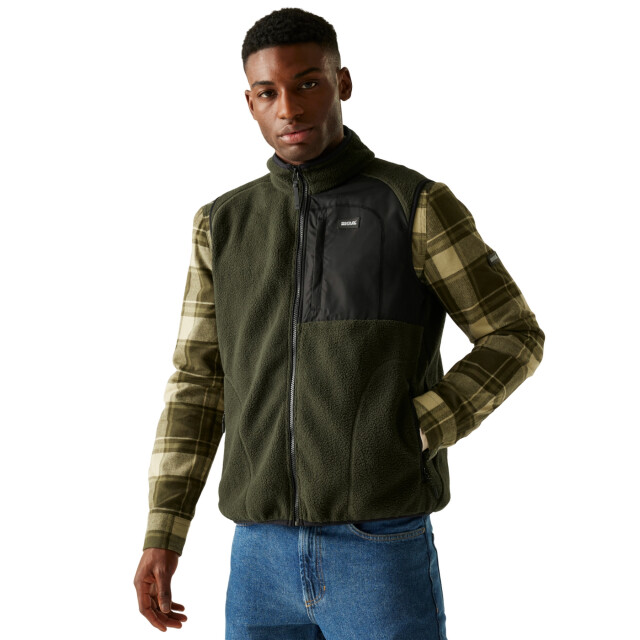 Regatta Heren frankie borg body warmer UTRG12064_darkkhaki large