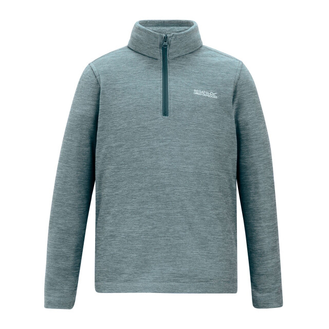 Regatta Kinder/kids hot shot quarter zip fleece top UTRG12100_sprucegreen large