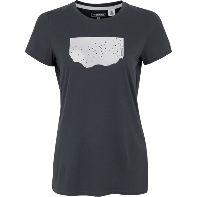 Regatta Dames fingal bedrukt stretch t-shirt UTRG11837_sealgrey large
