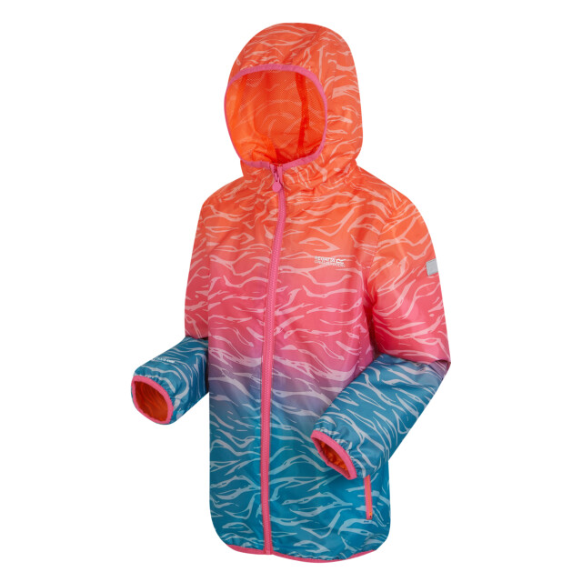 Regatta Scratch packaway waterdichte jas voor kinderen/kinderen UTRG10378_satsuma large